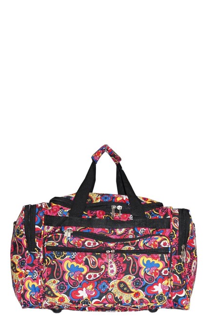 Printed Duffle Bag-T19-207-PAISLEY